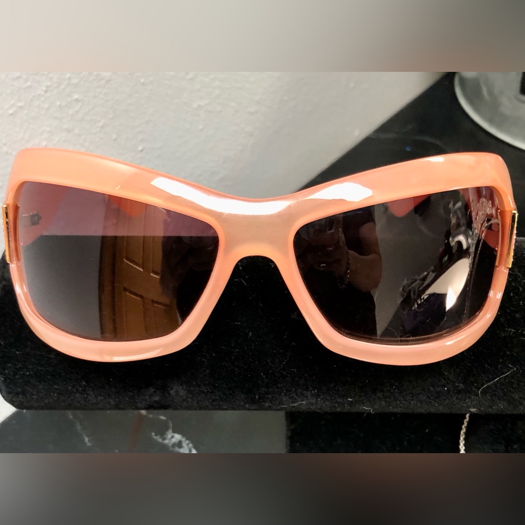 Gucci Sunglasses 2000s Y2k Vintage Swarovski Stud Gem Wrap